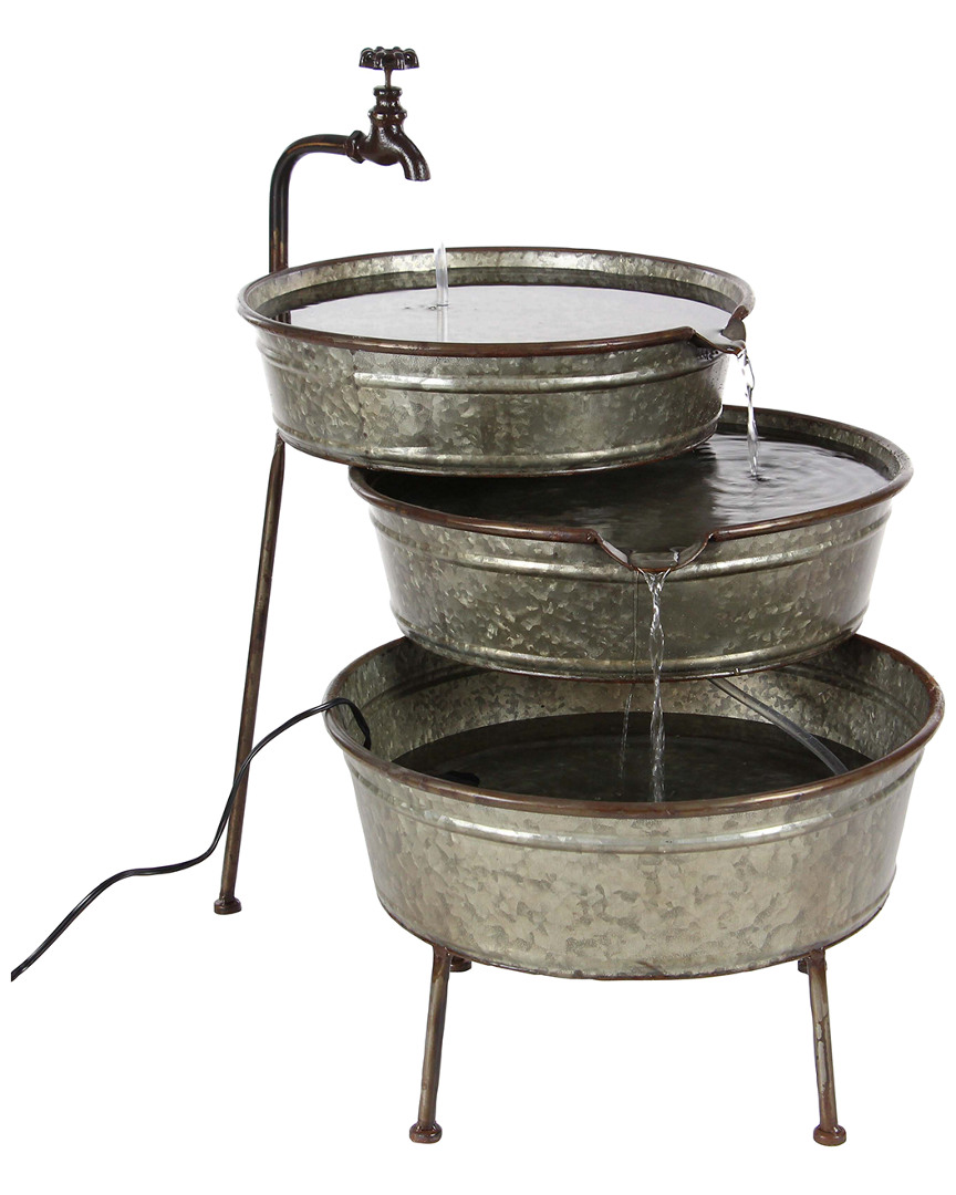Peyton Lane Farmhouse Metal Fountain