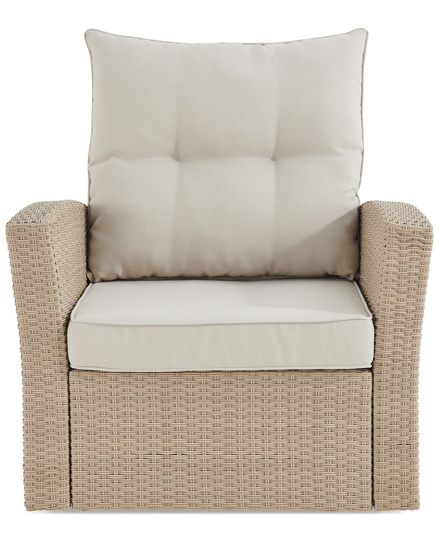 Alaterre Canaan All-weather Wicker Outdoor Armchair With Cushions