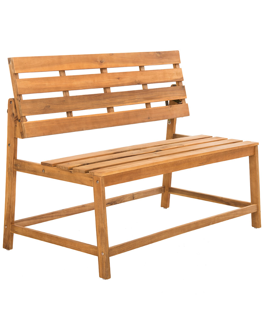 Safavieh Ruben Balcony Bench & Table In Brown