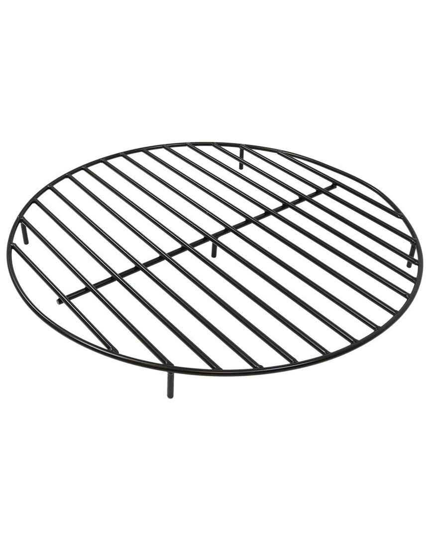 SUNNYDAZE SUNNYDAZE FIREWOOD GRATE ROUND BLACK STEEL OUTDOOR FIRE PIT ACCESSORY