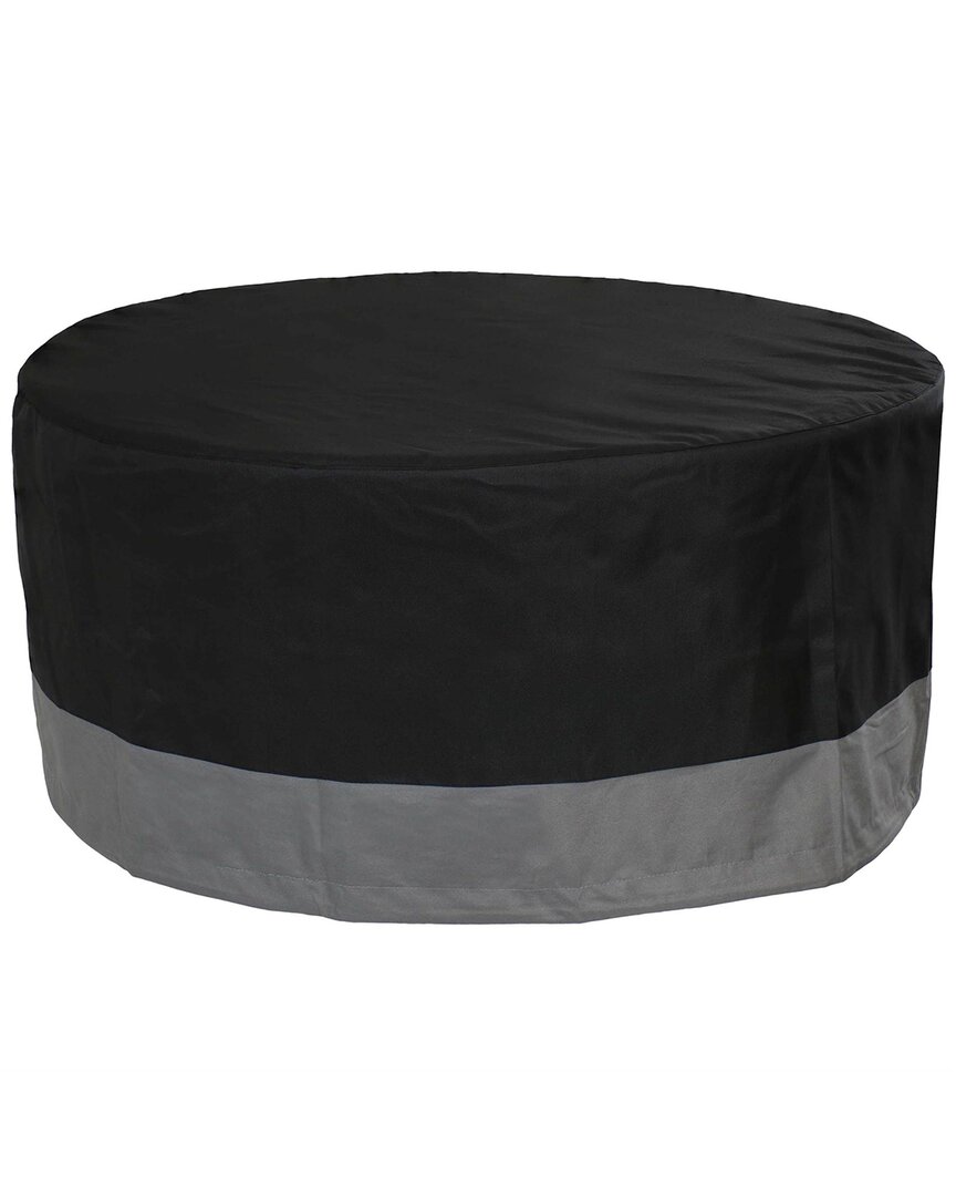 Shop Sunnydaze Round 2-tone Outdoor Fire Pit Cover In Grey