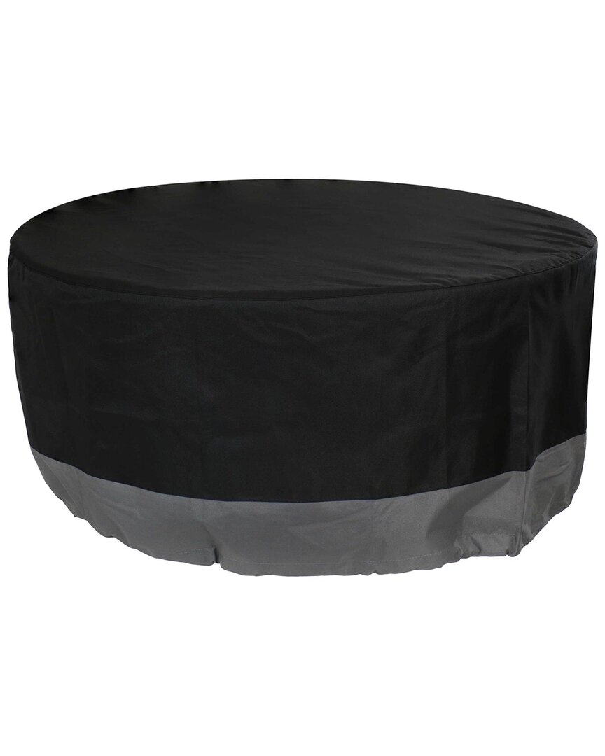 Shop Sunnydaze Round 2-tone Outdoor Fire Pit Cover In Grey