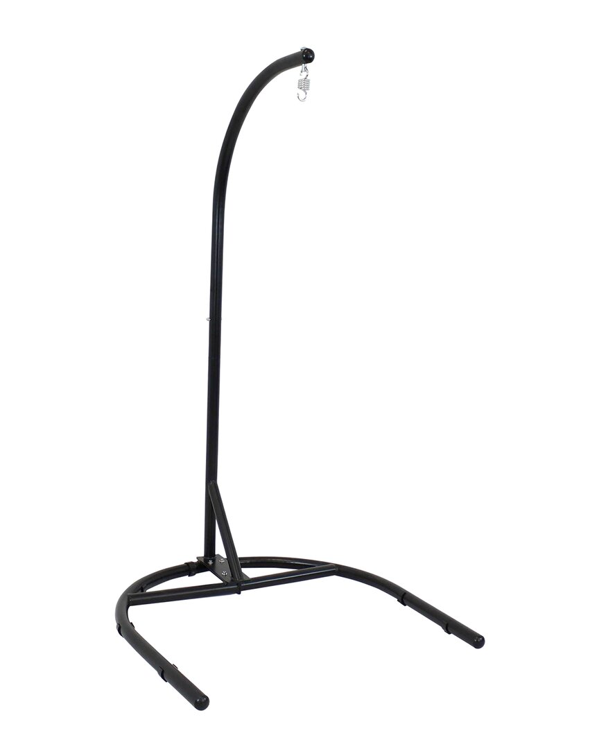Sunnydaze Steel U-shape Hanging Chair Stand In Black
