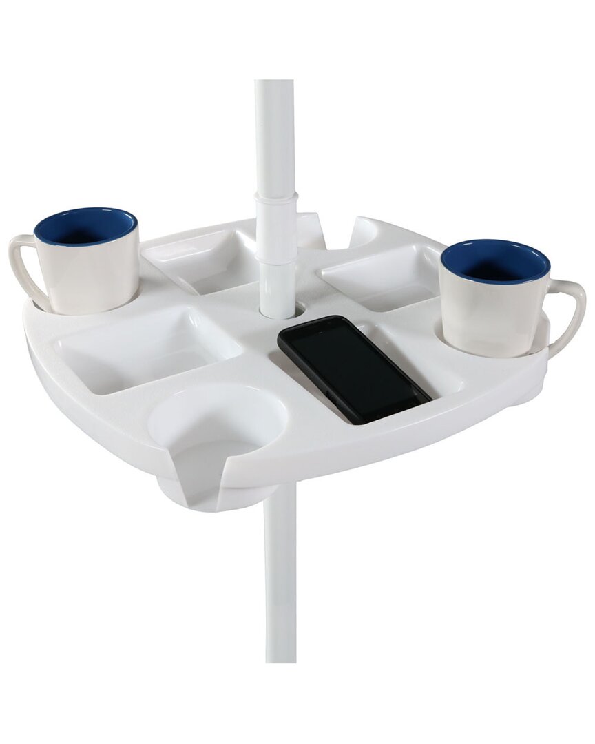 SUNNYDAZE SUNNYDAZE BEACH UMBRELLA DRINK SNACK HOLDER TABLE ACCESSORY FOR PICNIC AND LAKE