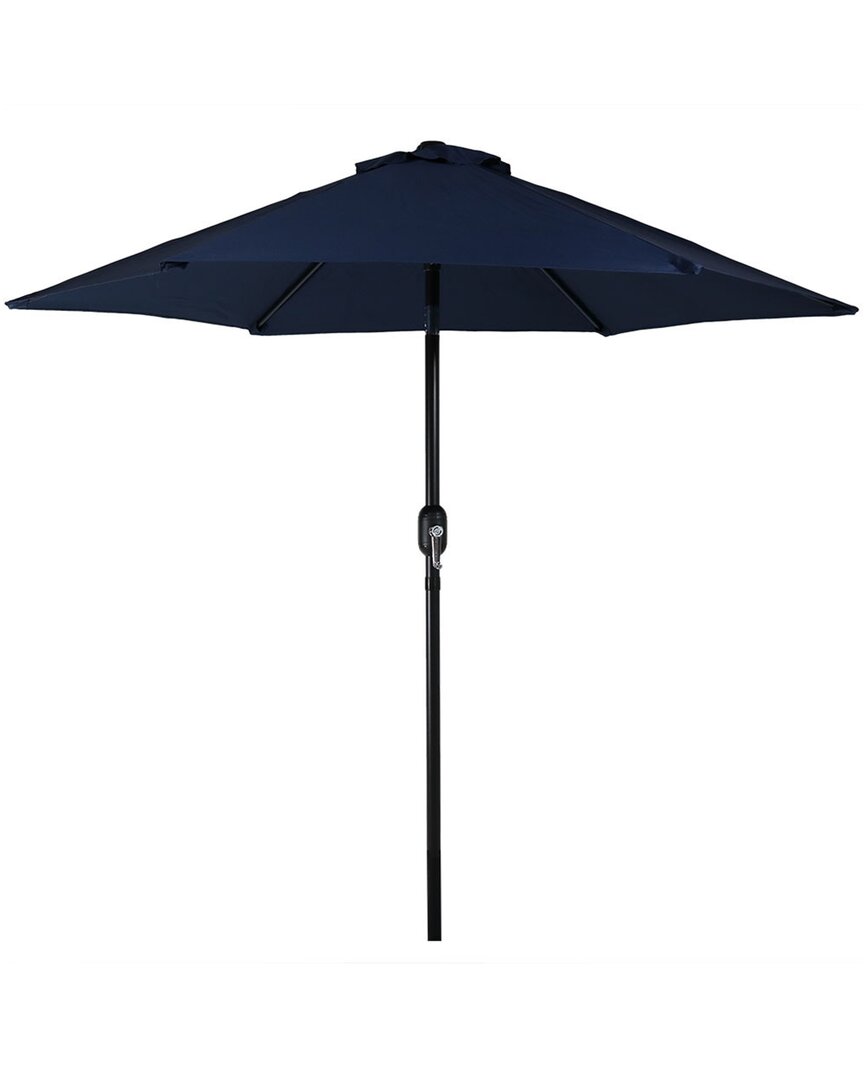 Sunnydaze Outdoor Patio Market Umbrella W/ Tilt & Crank In Blue