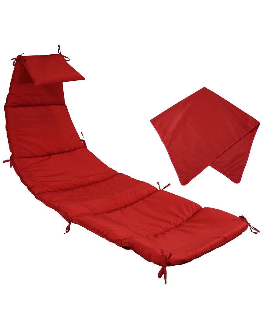 SUNNYDAZE SUNNYDAZE REPLACEMENT CUSHION AND UMBRELLA FOR FLOATING LOUNGE CHAIR 