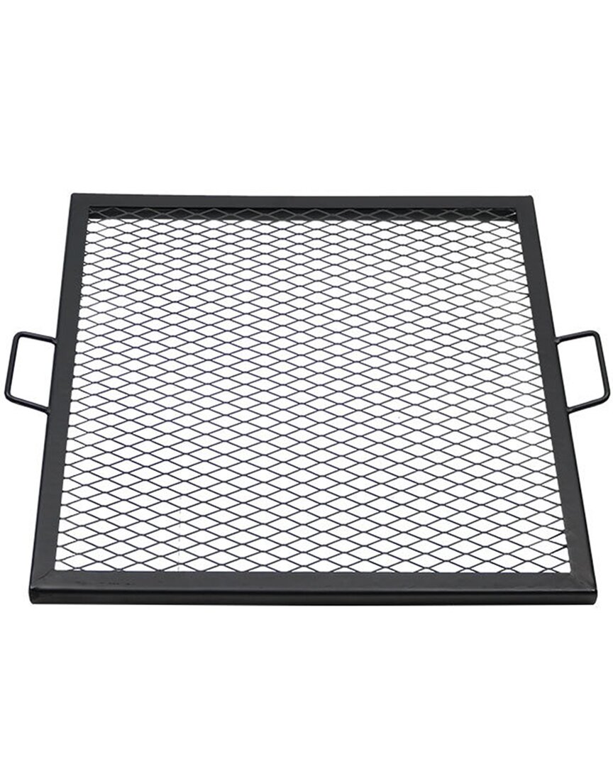 SUNNYDAZE SUNNYDAZE COO GRATE X MARKS HEAVY-DUTY STEEL SQUARE FIRE PIT GRILL