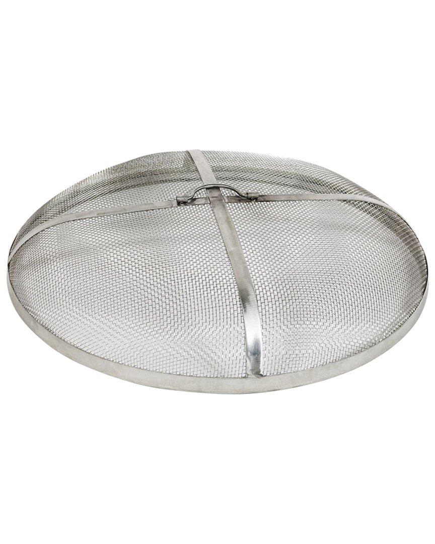Sunnydaze Spark Screen 24in Stainless Steel Rust Resistant Fire Pit Accessory In Silver