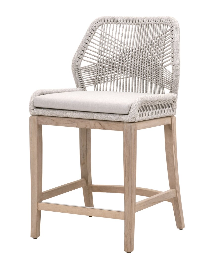 Essentials For Living Loom Outdoor Counter Stool In Brown