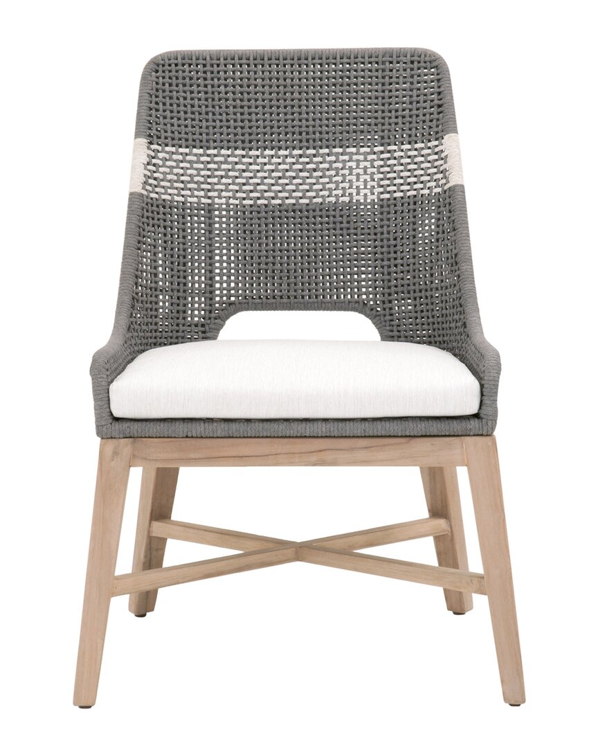 Essentials For Living Set Of 2 Tapestry Outdoor Dining Chair In Grey