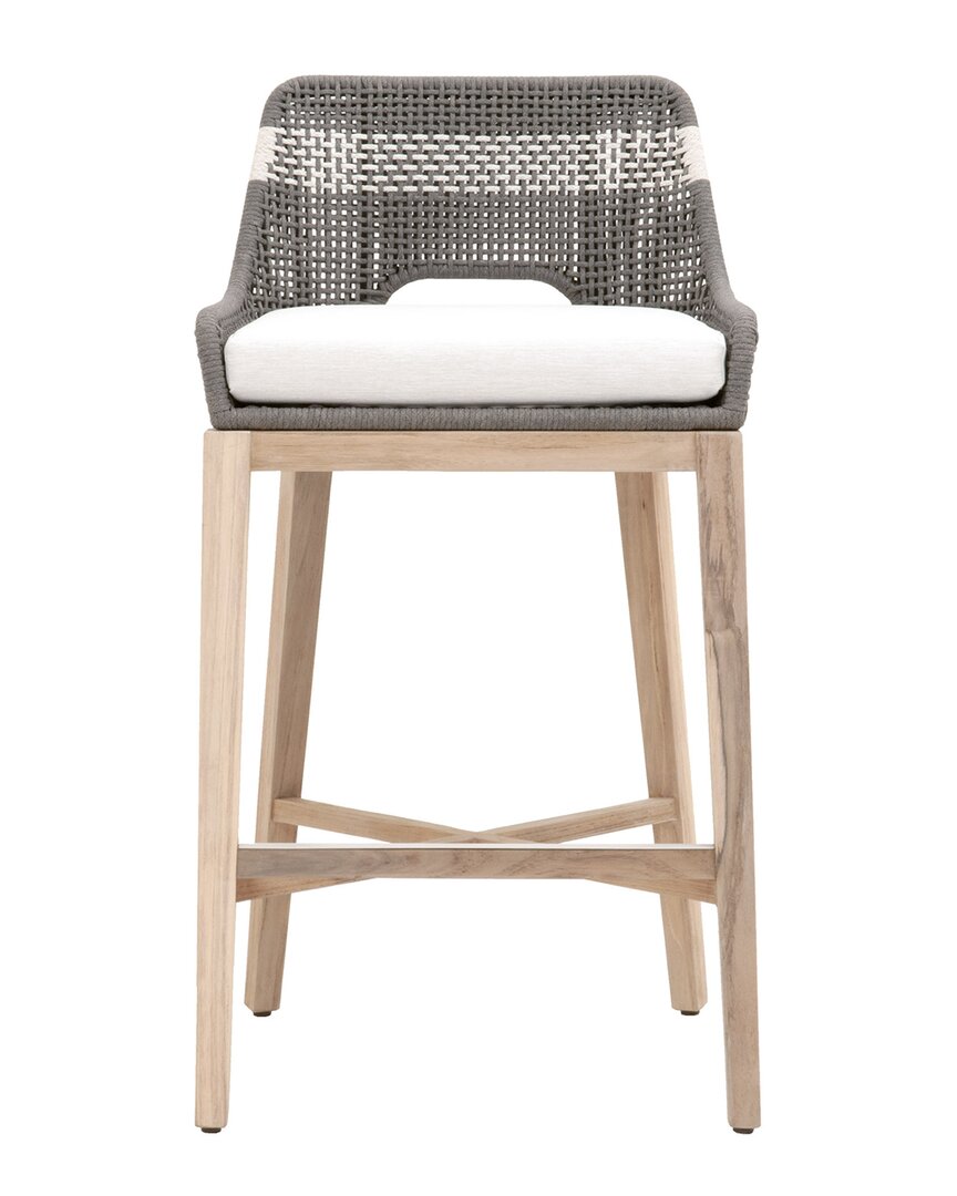 Essentials For Living Tapestry Outdoor Barstool In Grey