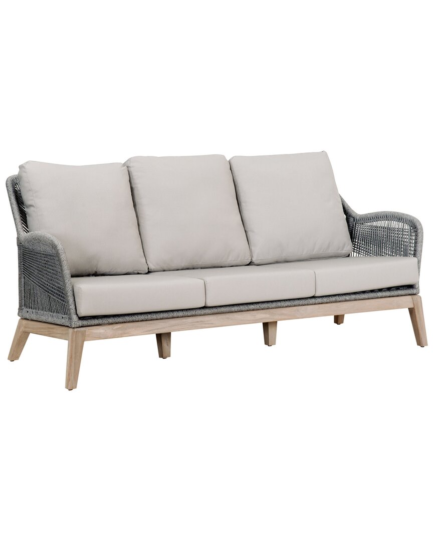 Essentials For Living Loom Outdoor 79in Sofa In Silver
