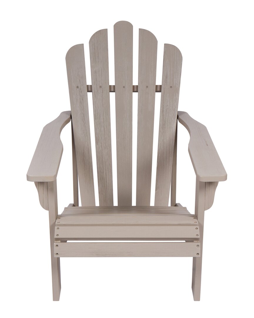 Shine Co. Adirondack Chair With Hydro-tex Finish In Grey