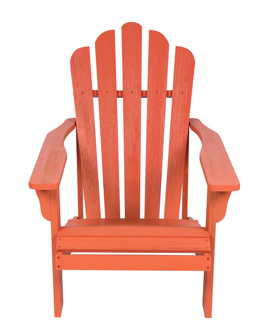 Shine Co. Adirondack Chair With Hydro-tex Finish In Orange