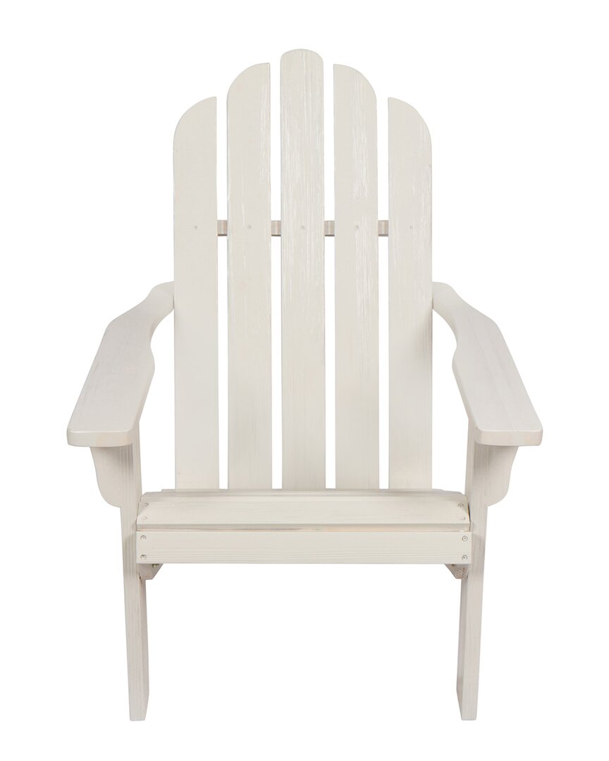 Shine Co. Adirondack Chair With Hydro-tex Finish In Off-white