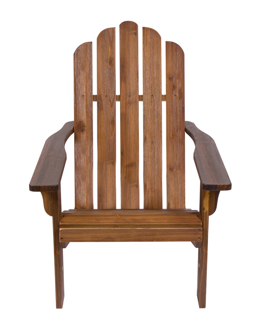 Shine Co. Adirondack Chair With Hydro-tex Finish In Brown