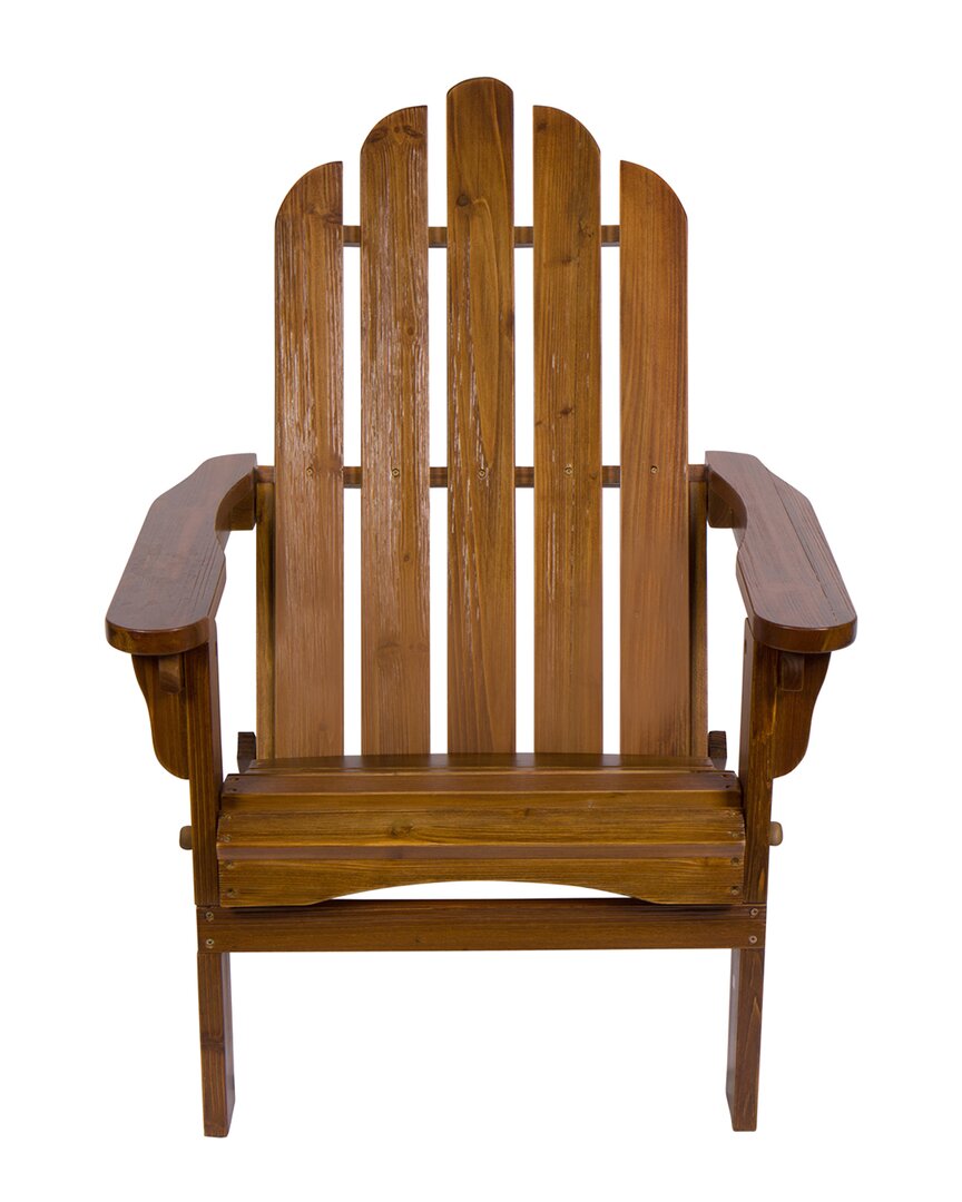 Shine Co. Adirondack Folding Chair In Brown