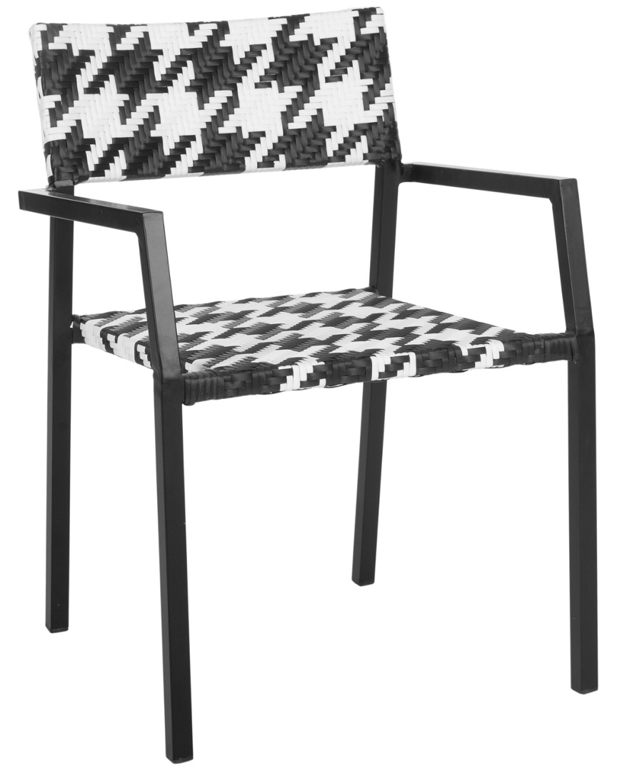 Safavieh Halden Outdoor Arm Chair In White