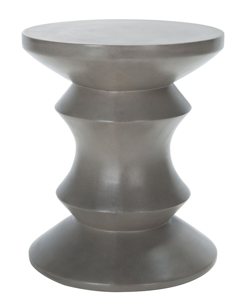 Safavieh Katara Outdoor Concrete Accent Table In Grey