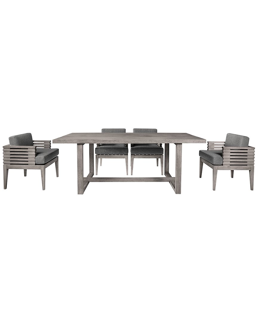 Armen Living Vivid Outdoor Patio 5pc Dining Set