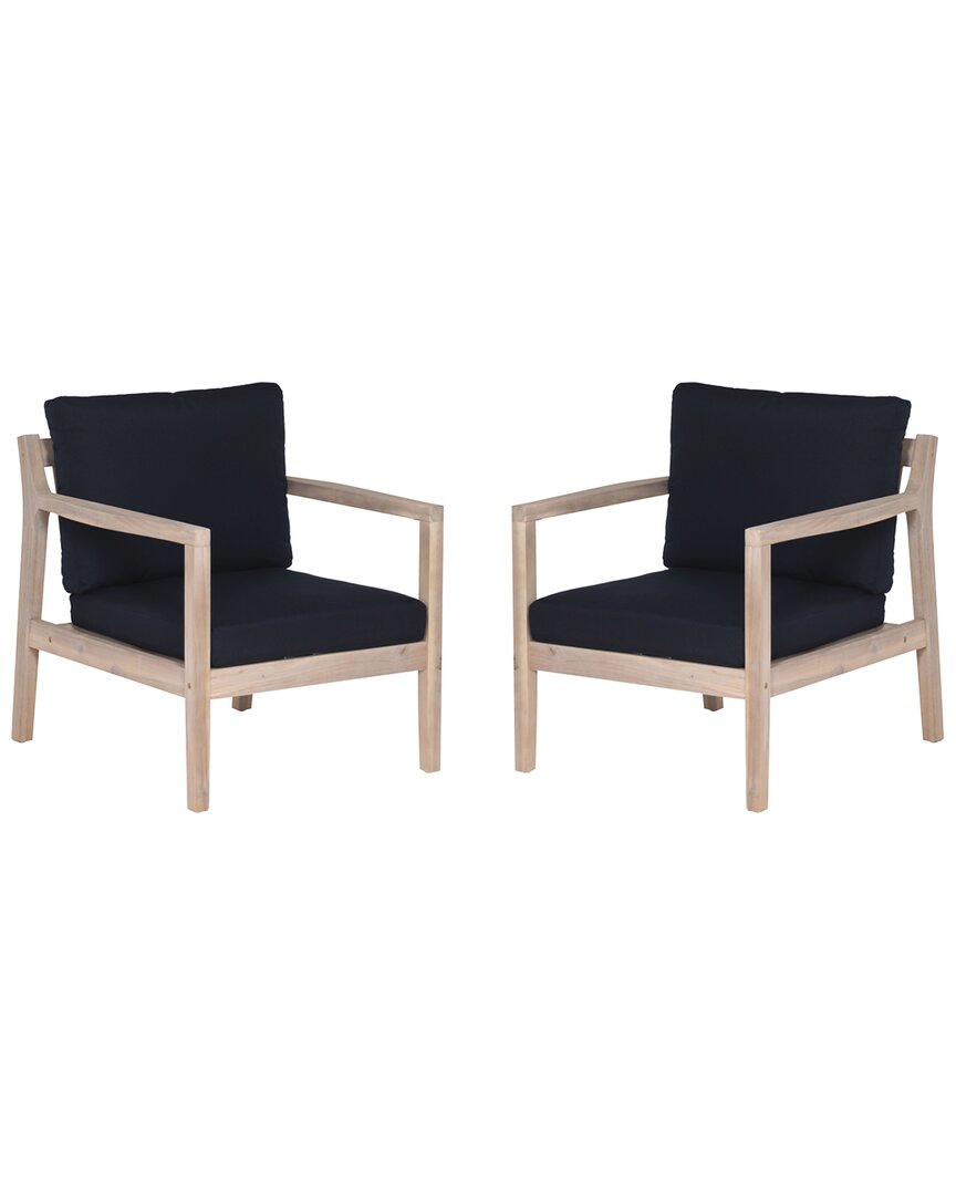 Linon Svana Set Of 2 Outdoor Side Chairs