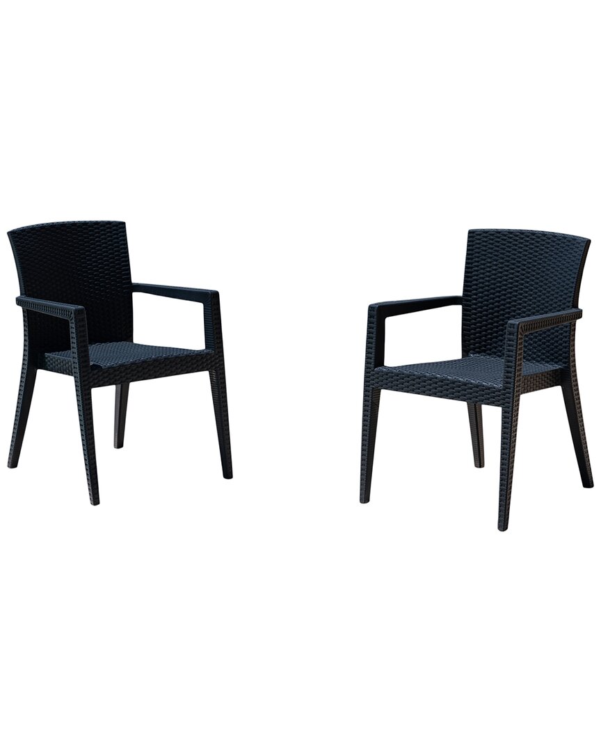 Panama Jack Montana Set Of 2 Stackable Armchairs