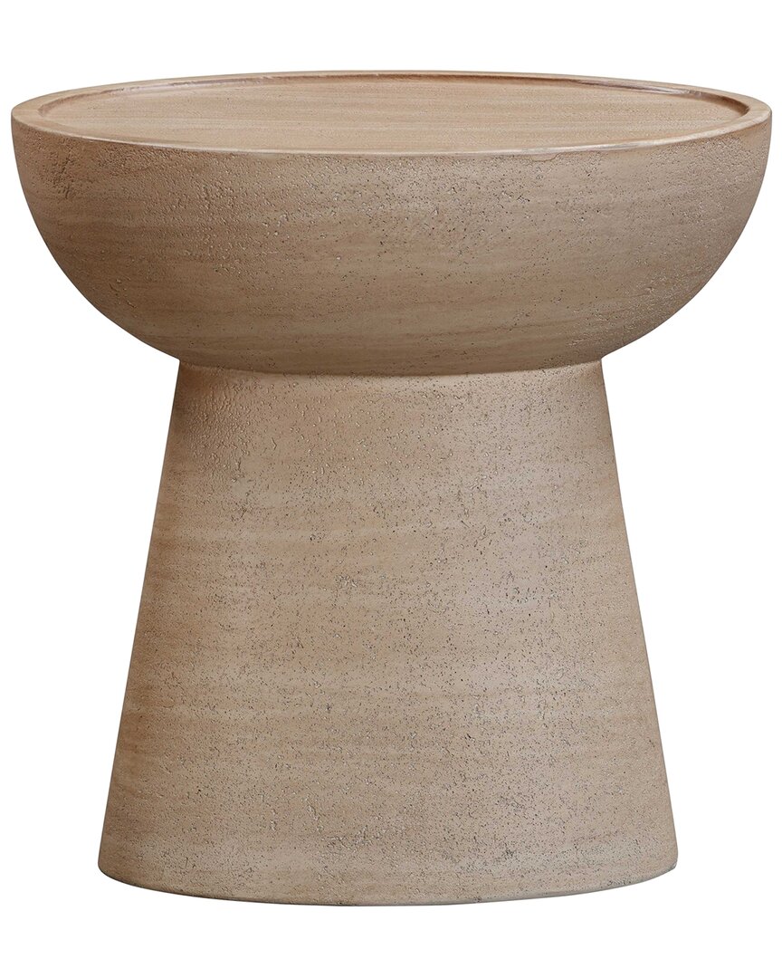 Tov Furniture Eclipse Textured Faux Indoor/outdoor Side Table