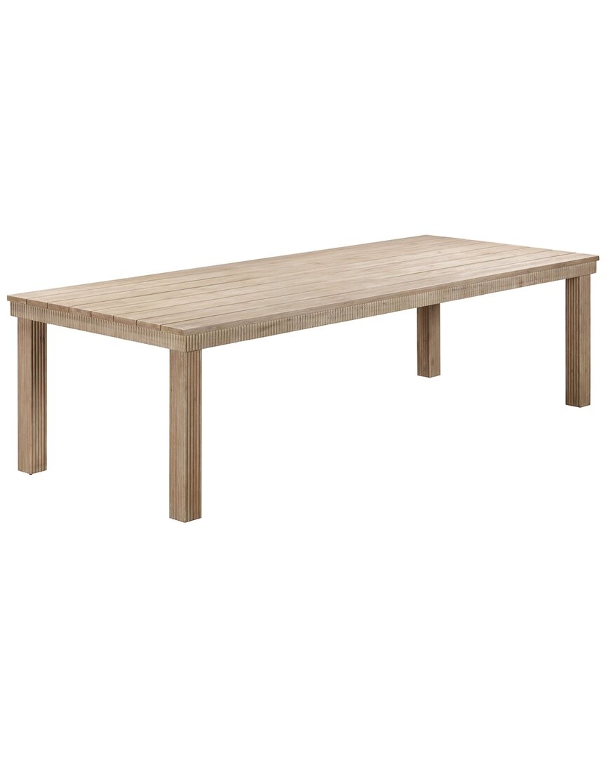 Tov Furniture Cassie Natural 108in Rectangular Outdoor Dining Table