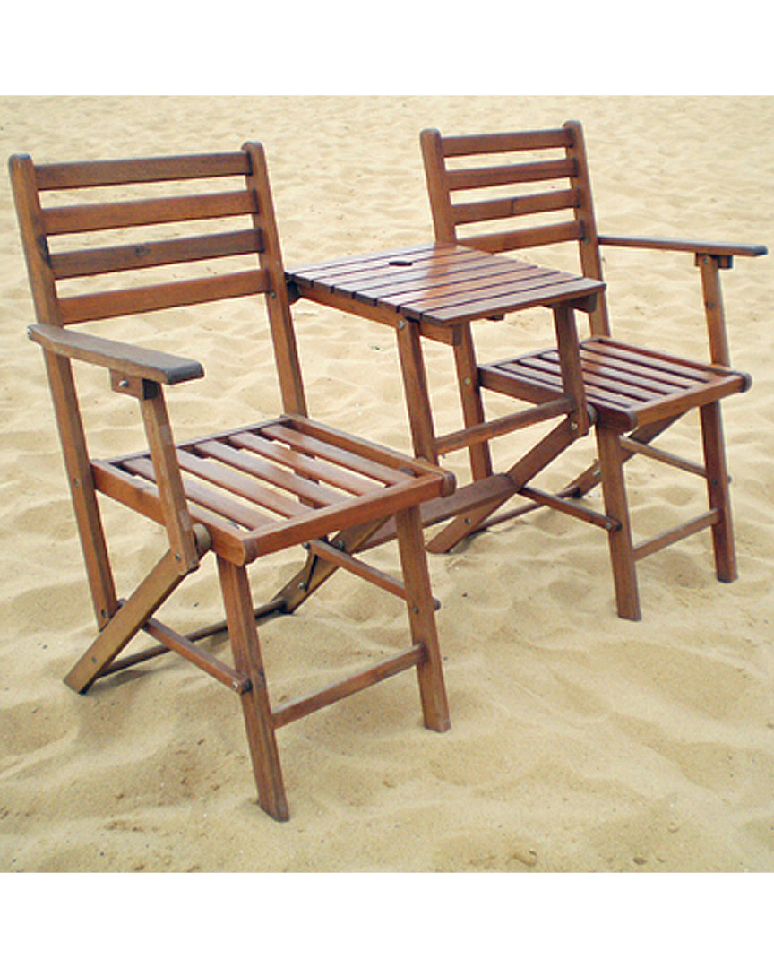 A And B Home A&b Home Folding Attached Chairs & Table