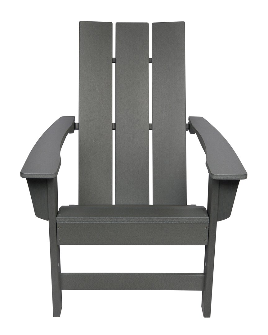 Shine Co. Modern Adirondack Chair In Grey