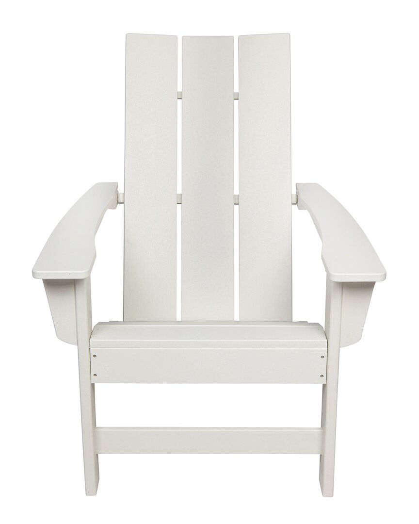 Shine Co. Modern Adirondack Chair In White