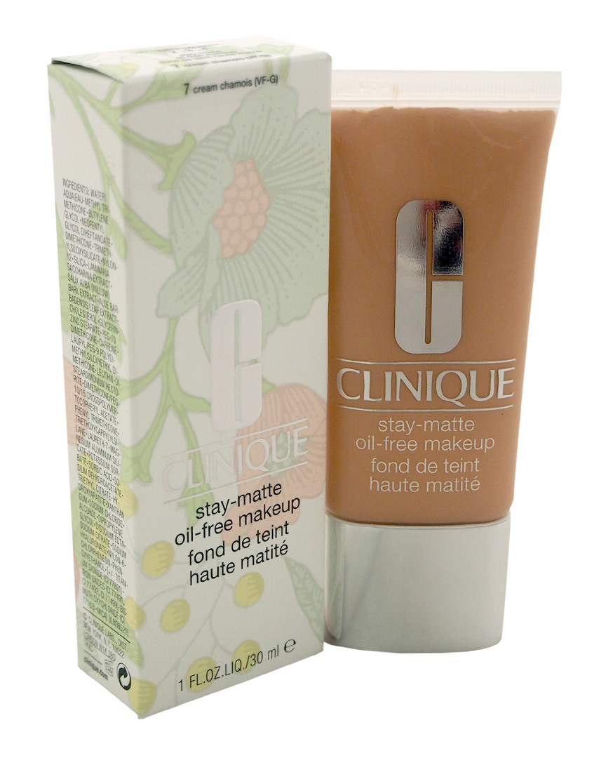 Clinique Stay-matte Oil-free Makeup # 7 Cream Chamois Dry Combination To Oily 1 oz Makeup