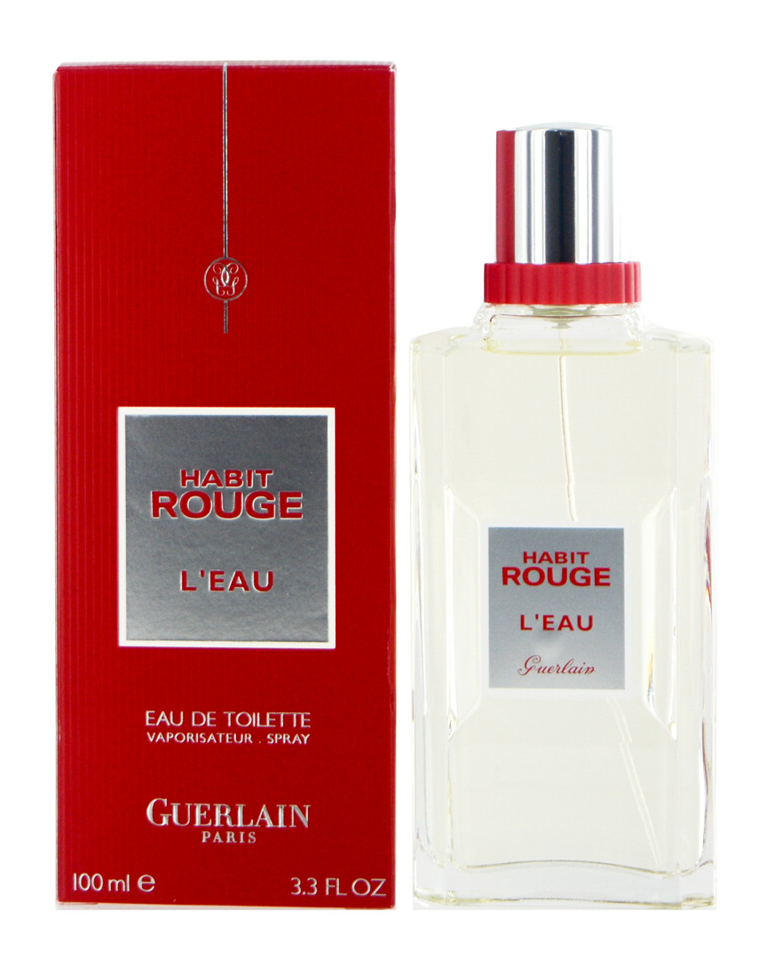 guerlain habit rouge leau 3.3oz eau de toilette spray in nocolor