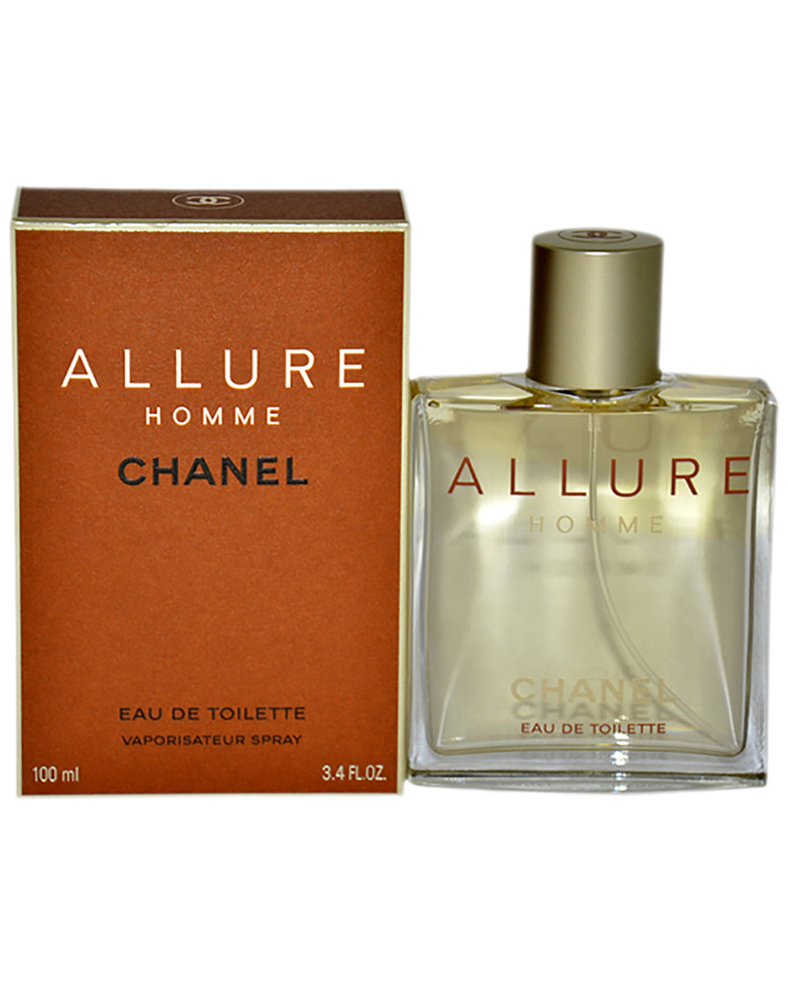Chanel Allure Men's 3.4oz Eau De Toilette Spray In White