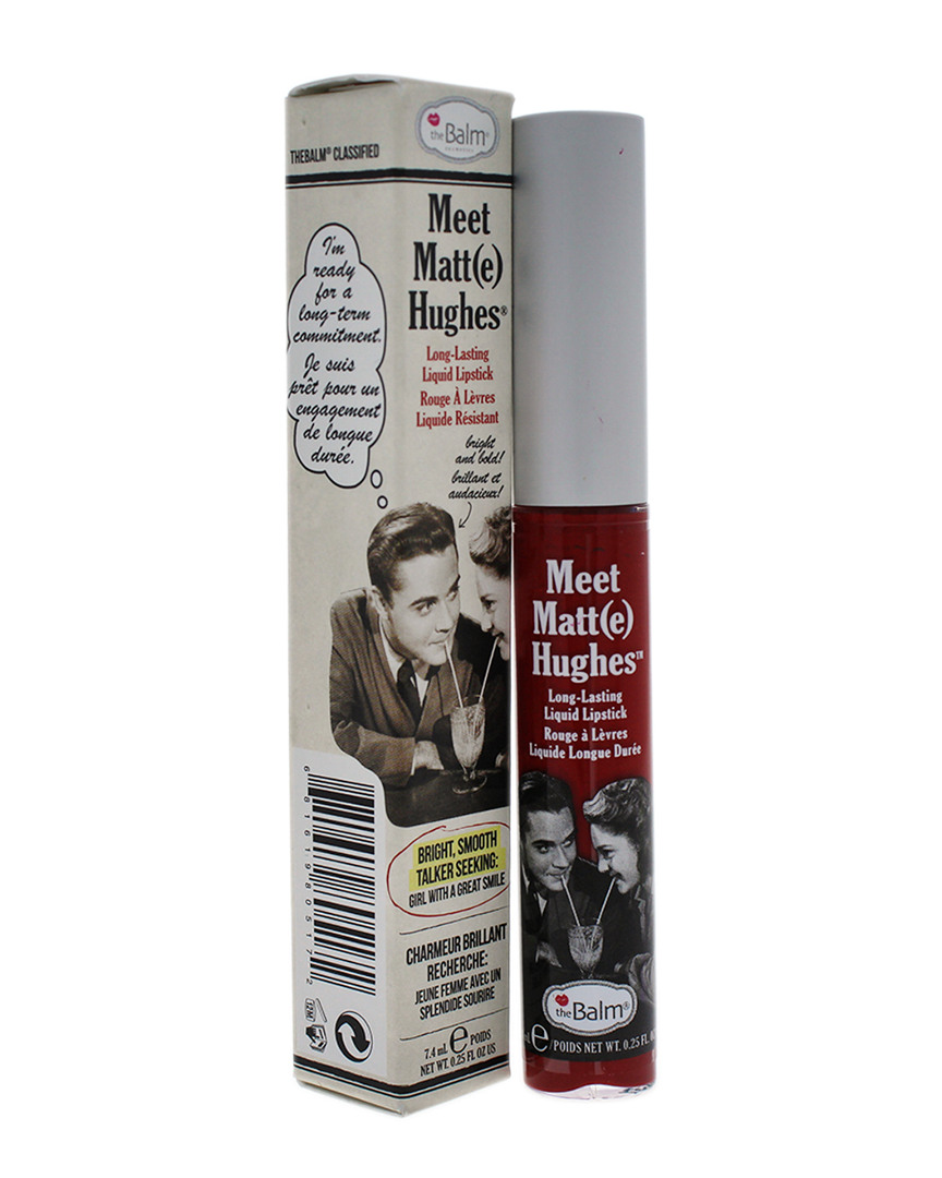 Thebalm 0.25oz Loyal Meet Matte Hughes Long Lasting Liquid Lipstick In Burgundy