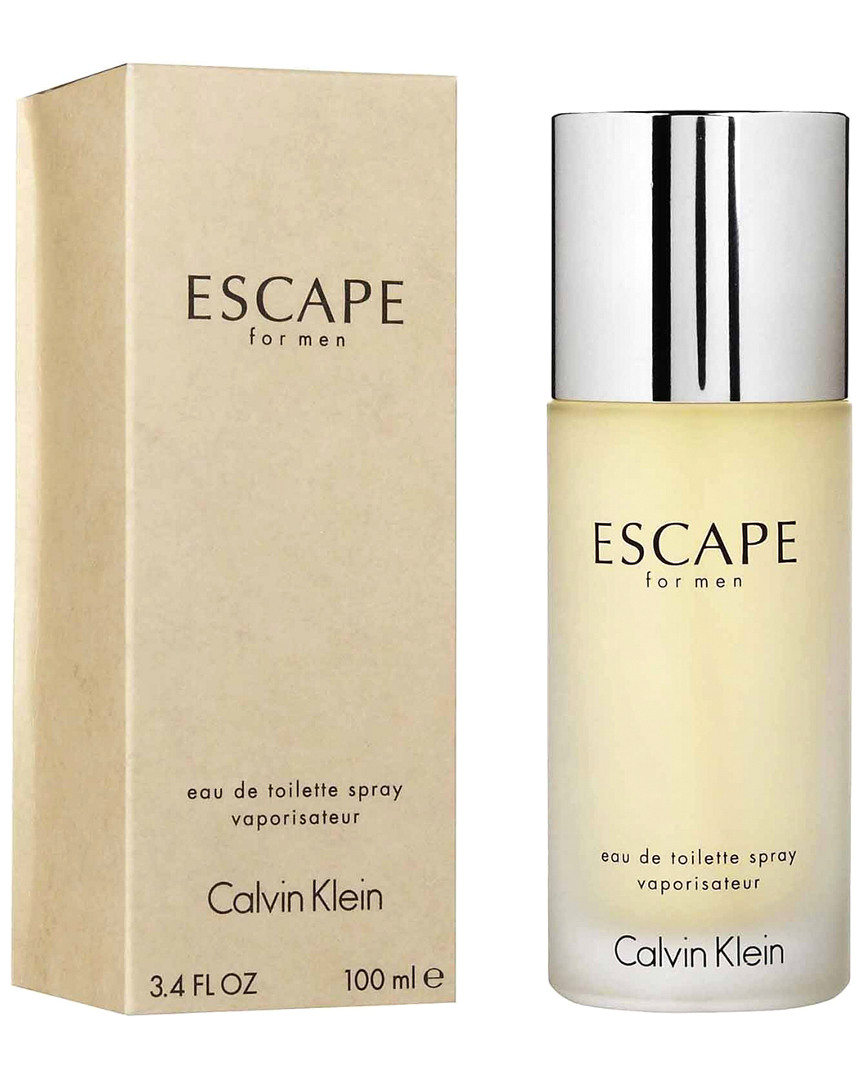Calvin Klein Men's Escape 3.4oz Eau De Toilette Spray In White