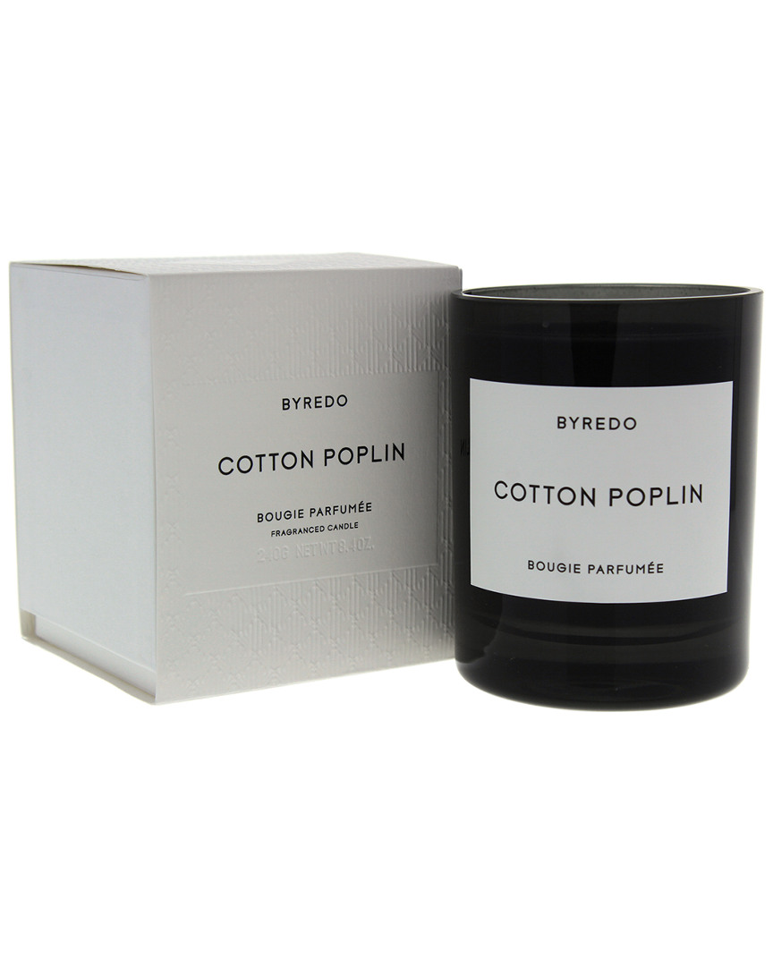 Byredo 8.4oz Cotton Poplin Scented Candle In Black