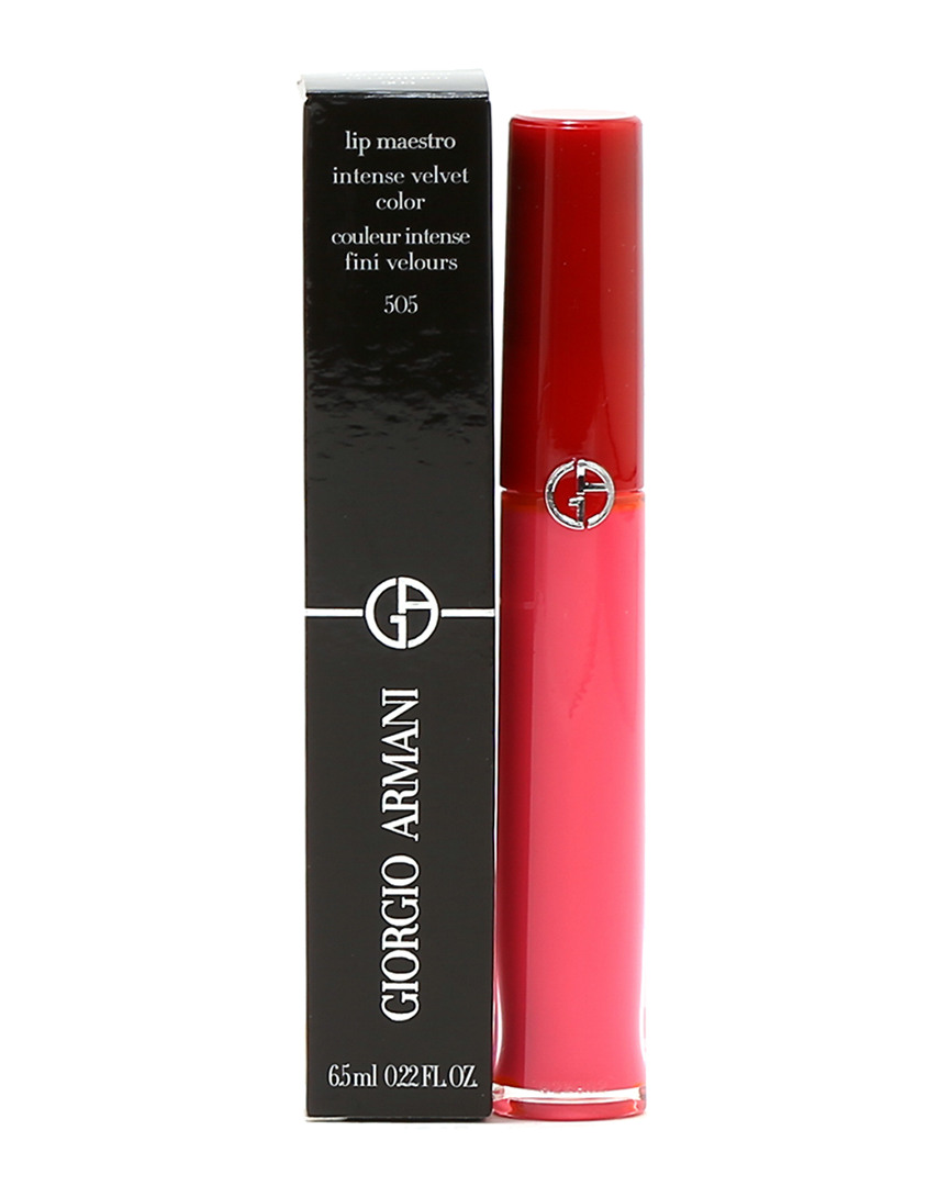 Giorgio Armani Lip Maestro Intense Velvet Lip Gloss #505 Eccentric In White