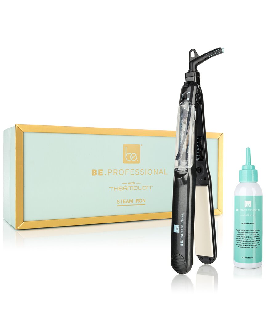 Be Pro Be. Professional 1.25 Repairing Argan Oil Vapor Iron With Thermolon Technology