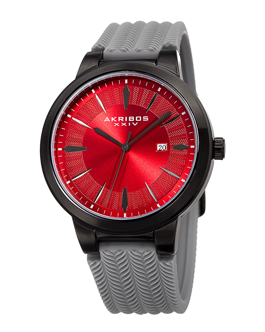 Akribos Xxiv Men's Silicone Watch