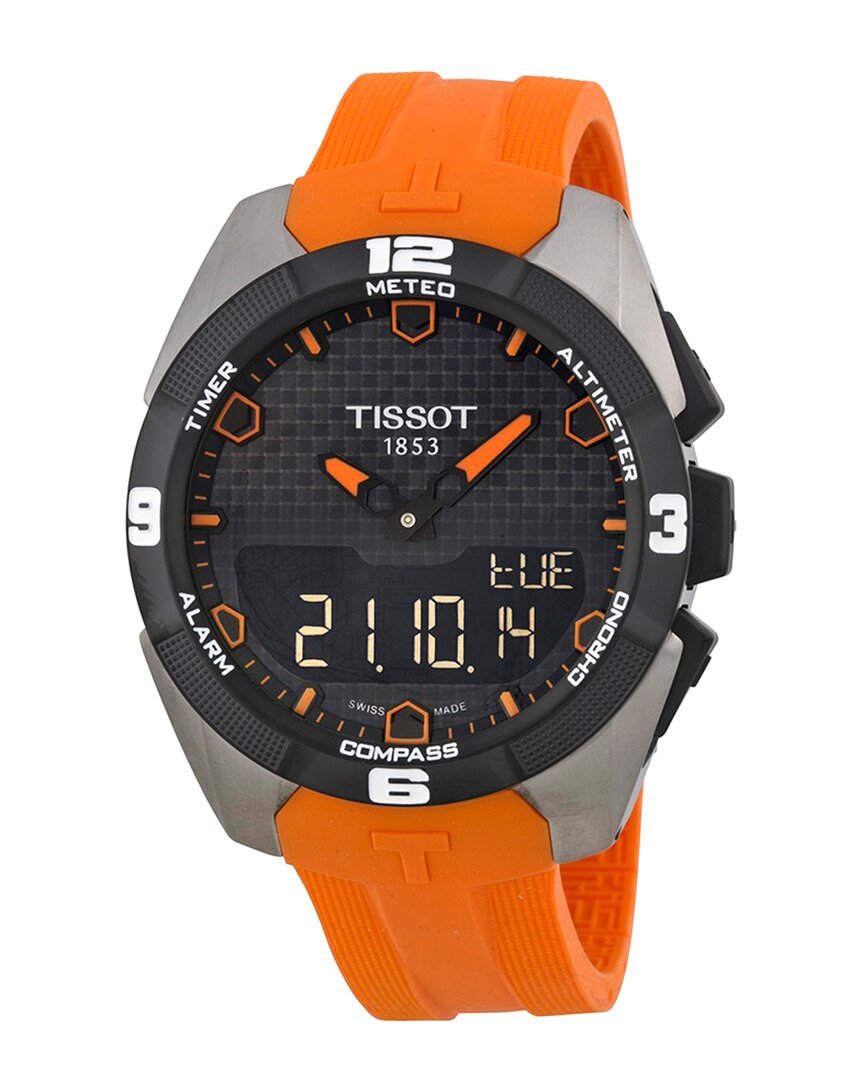 Tissot Men's T-touch Solar Watch In Orange