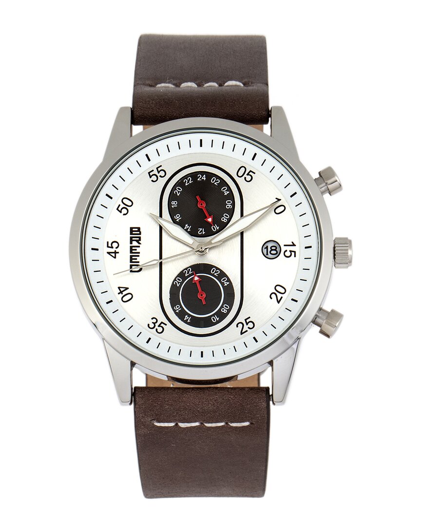 Breed Andreas Quartz Silver Dial Men's Watch Brd8704 In Brown / Silver