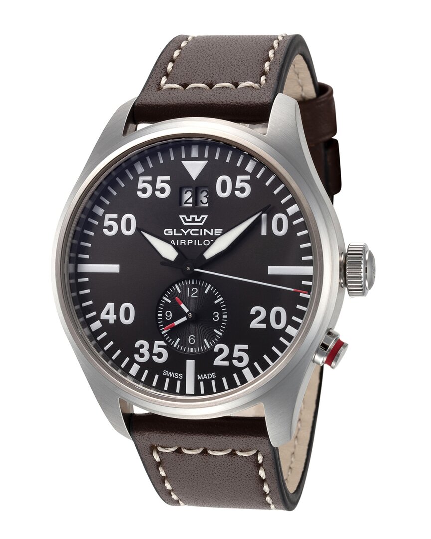 Shop Glycine Men's Airpilot Dual Time 44 Watch