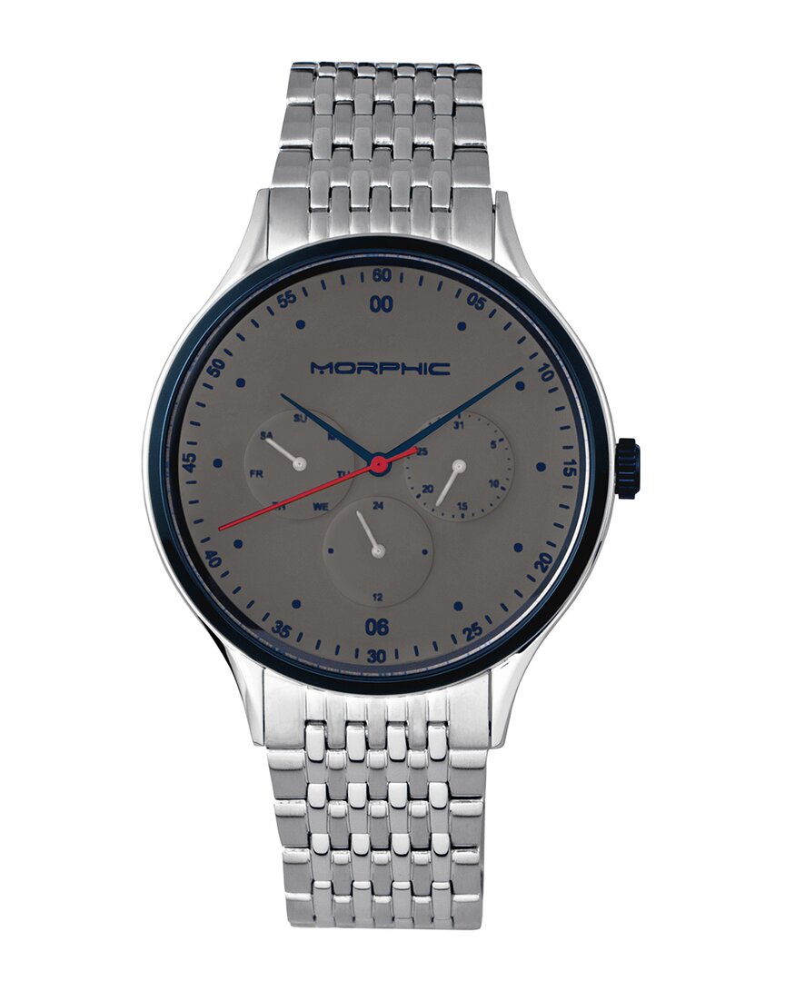 Morphic M65 Series Men's Watch With Day/date In Grey