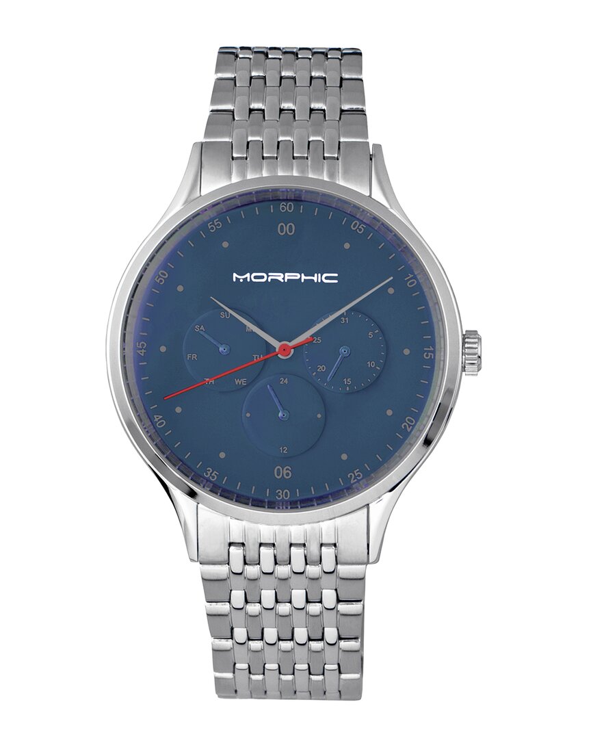 Morphic M65 Series Men's Watch With Day/date In Blue