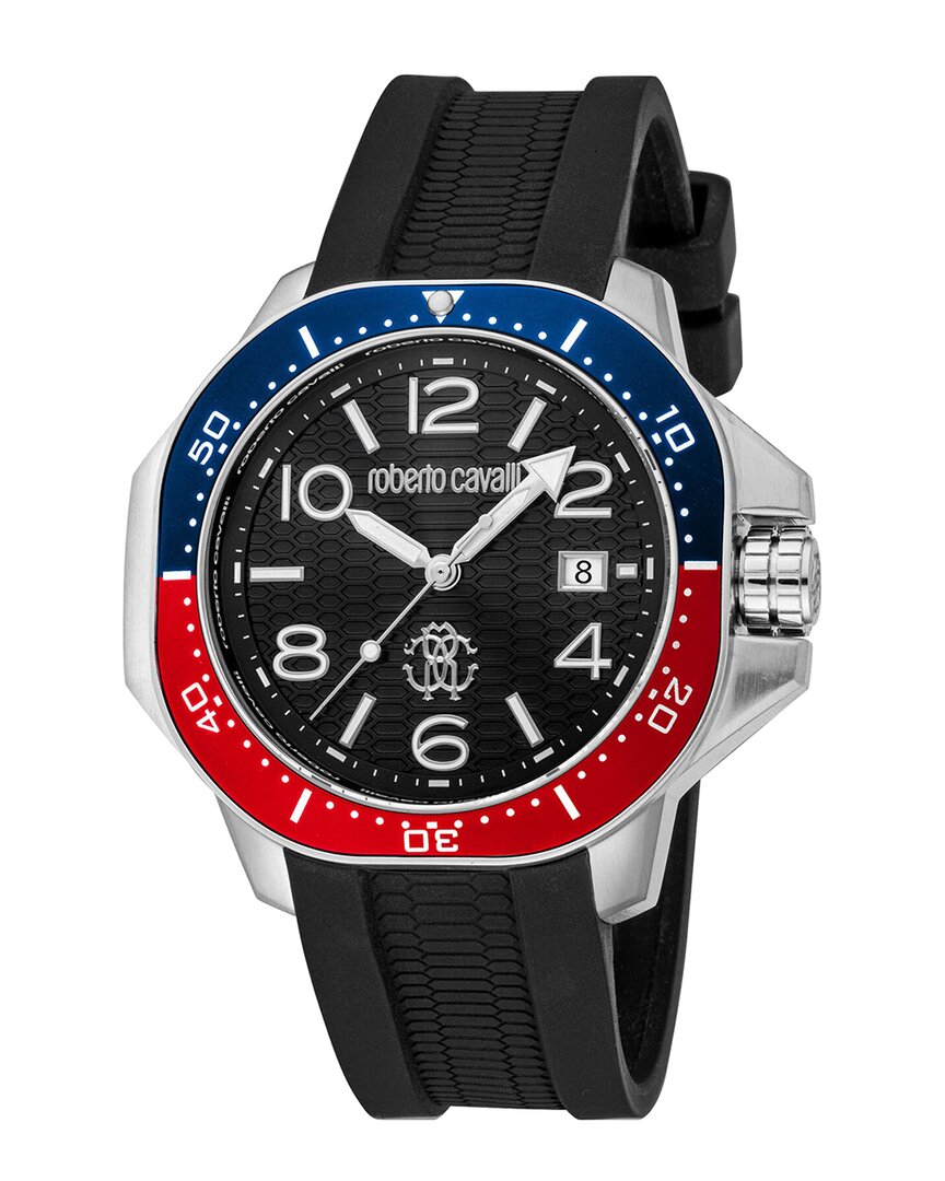 Roberto Cavalli Men's Classic Black Dial Watch