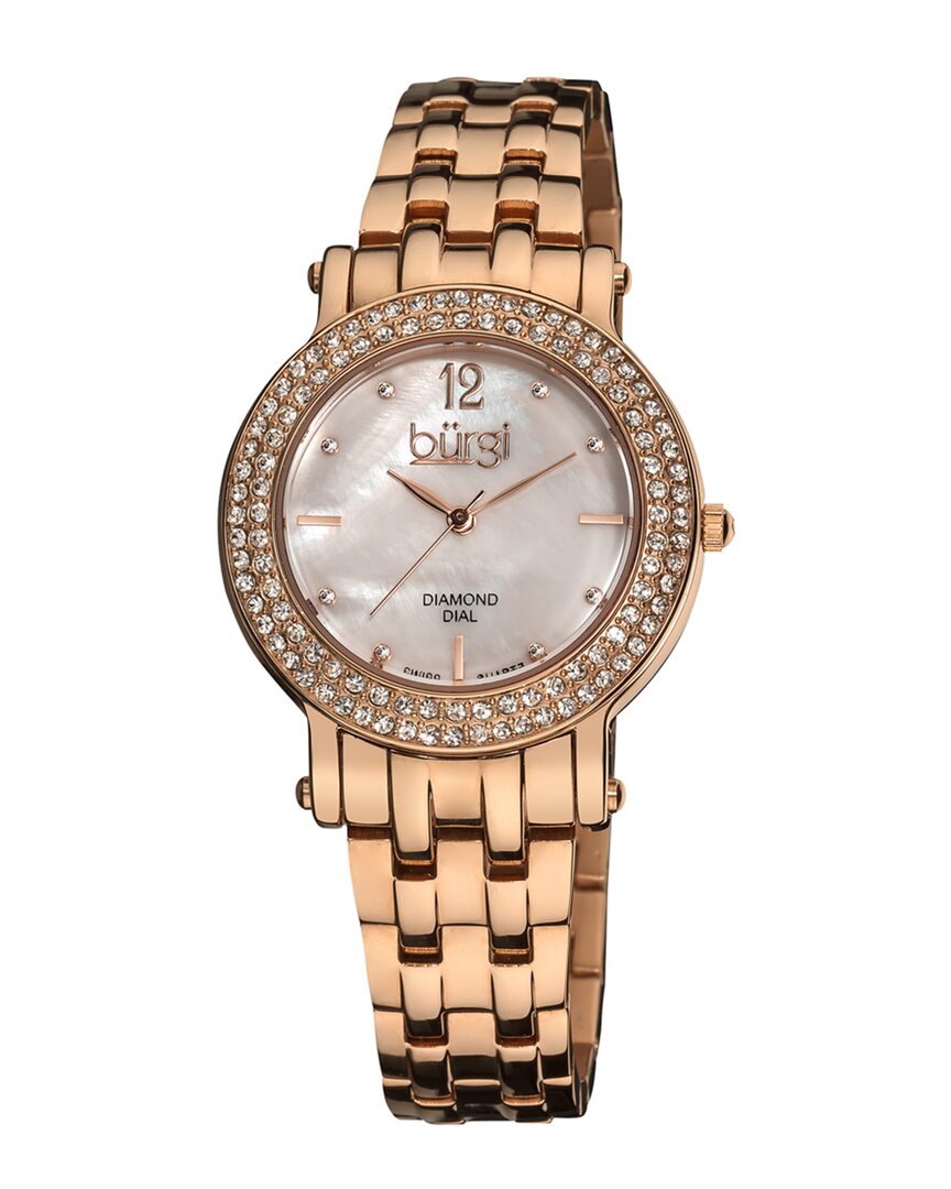 Burgi Women's Casual Diamond Watch