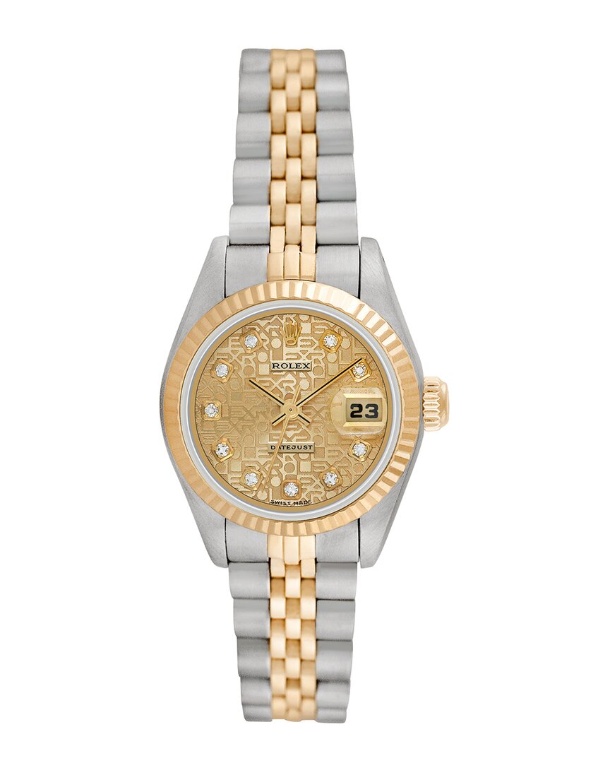 Heritage Rolex Rolex Women's Datejust Diamond Watch, Circa 1990s ()
