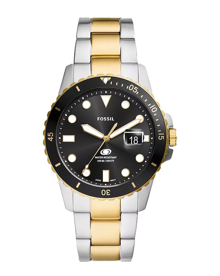 Fossil Blue Two-tone Stainless Steel Bracelet Watch, 42mm