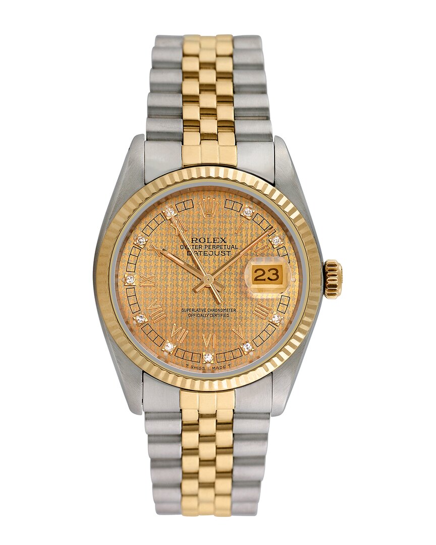 Heritage Rolex Rolex Men's Datejust Diamond Watch, Circa 1990s ()